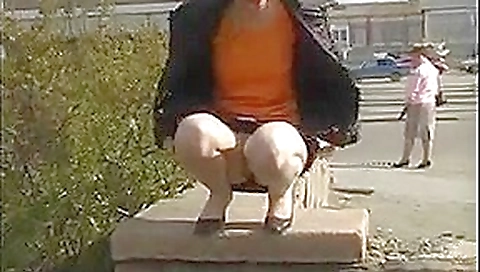 Naughty in public Cute Brunette public pussy flashing