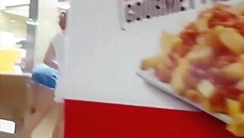 Candid latina teen 18+ teasing in skirt