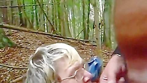 Grandma wants to drink my cum