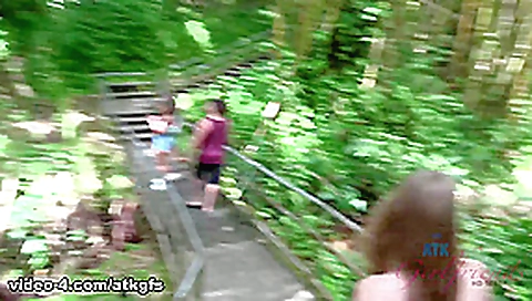 You Take Ashley To The Waterfall, Then Cum On Her Face - ATKGirlfriends