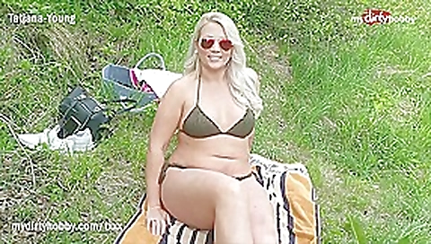 MyDirtyHobby - Busty German hottie caught him spying