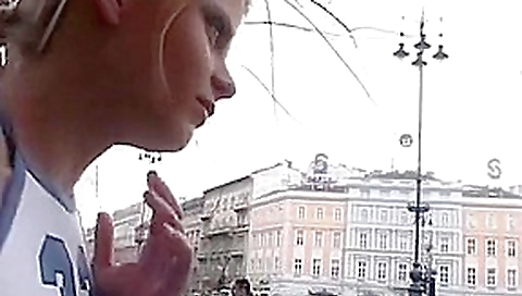 Fabulous pornstar in horny pissing, public adult clip