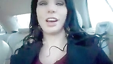 Pussy play as she drives