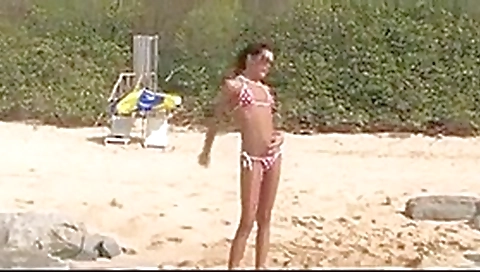 Nude beach - college girl photo shoot pee Nude beach - college girl photo shoot pee