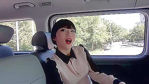Adorable Japanese Girl Fucks Her Boyfriend In A Car