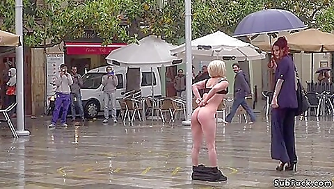 Petite Spanish Slave Disgraced In The Rain Petite Spanish Slave Disgraced In The Rain