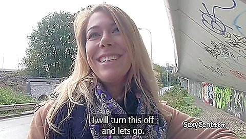 Blonde Babe Fucking In Public