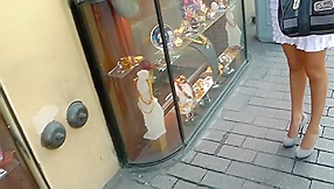 Skinny teen 18+ goes for public restroom sex
