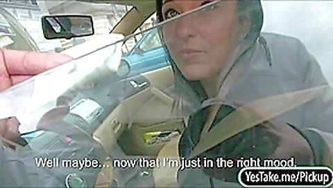 Real amateur sweetie Natali Blue fucked inside her car for some money