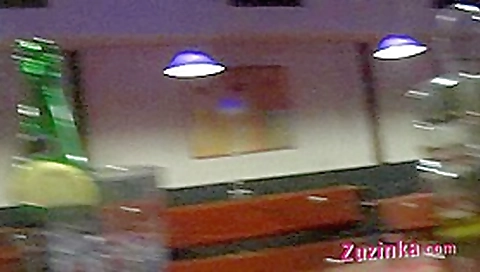 Exhibitionist teenagers 18+ in a public pub