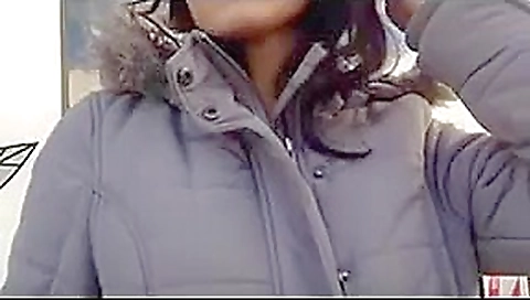 German babe gives a blowjob in a public bus